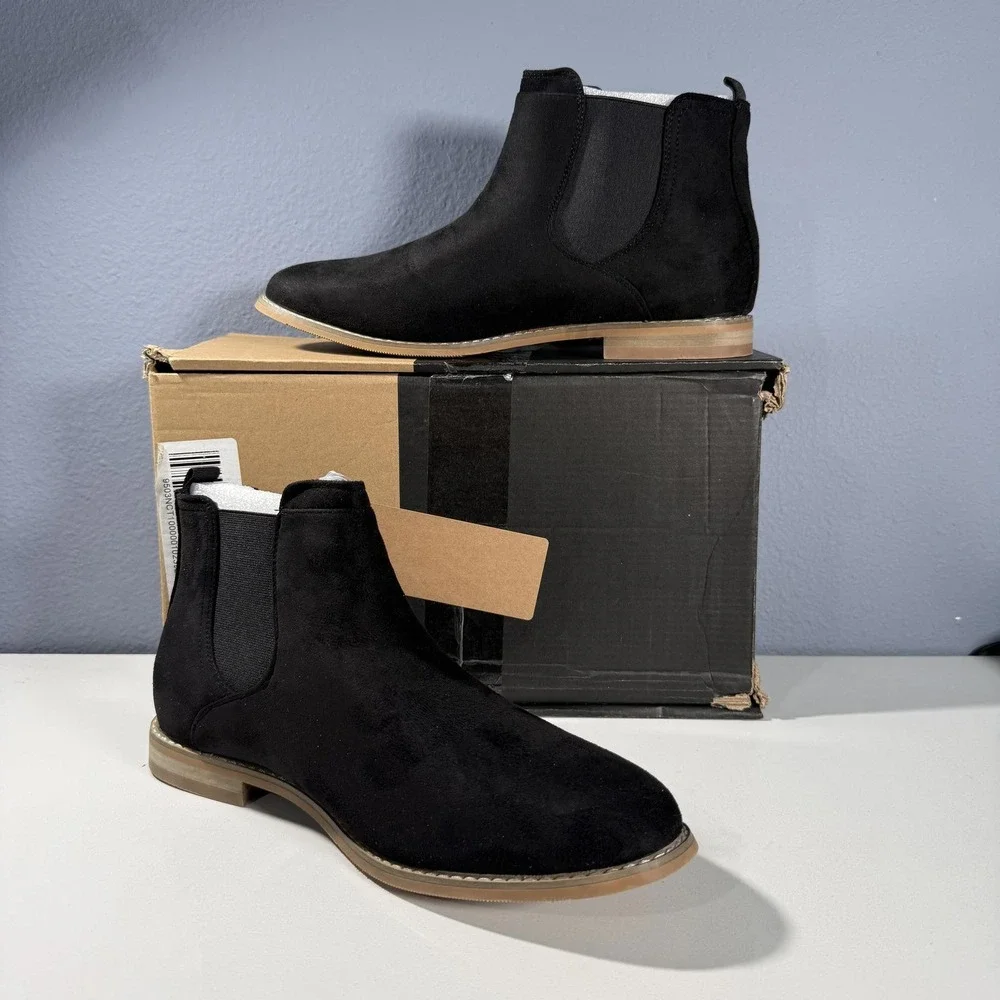 Vance CO Men's‎ Black Suede Chelsea Boots Size 9W